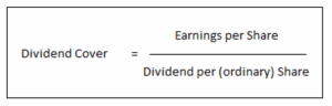 dividend cover formula