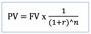 Present value formula